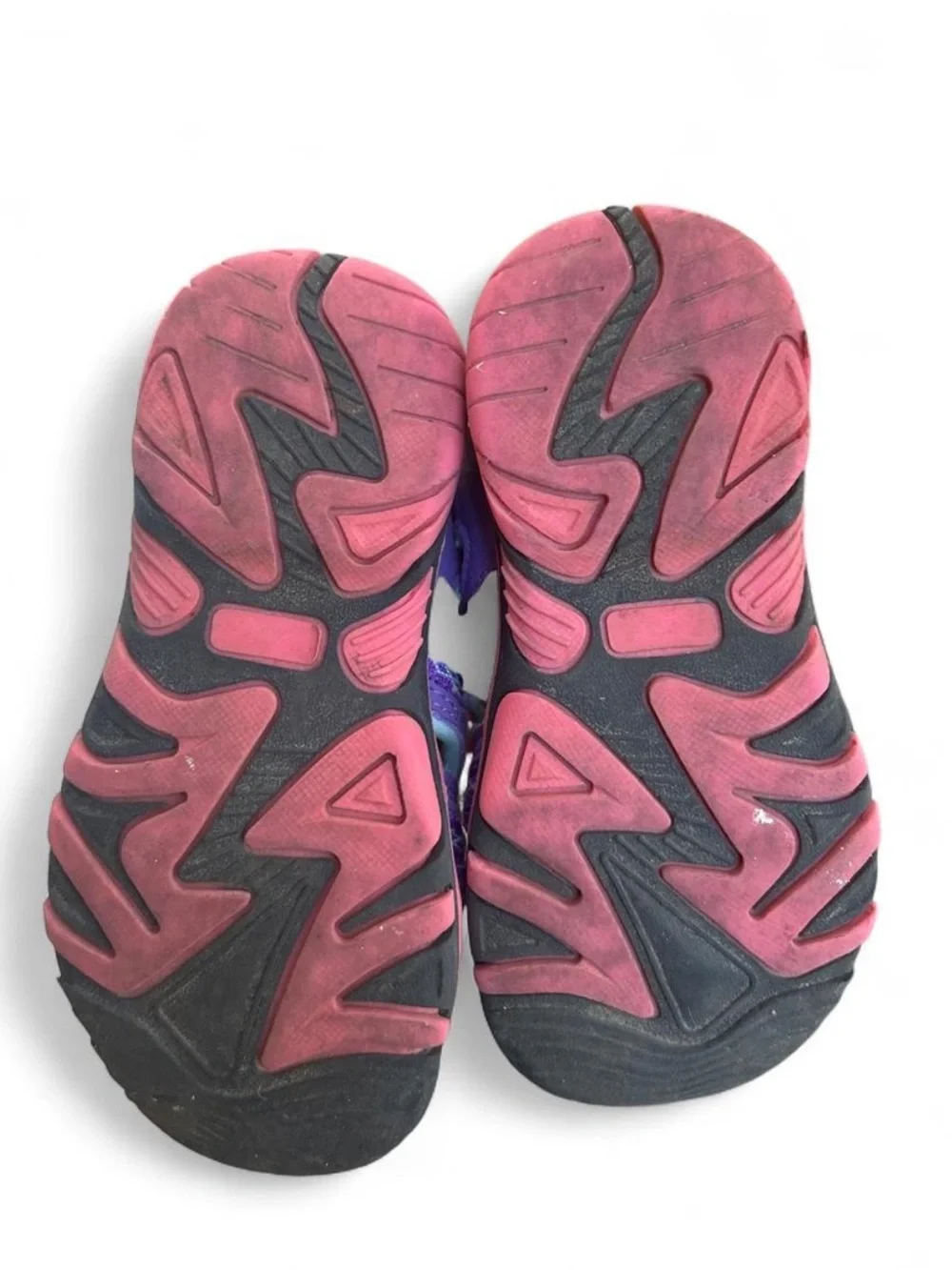 Kids Purple Active Sandals with Pink Accents